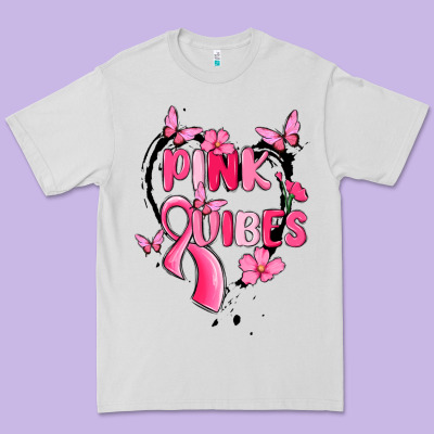Pink Vibes Premium Tee Designed By Maliassmallbusiness
