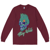 Burgundy Stay Wild Long Sleeve Tee - Bettercallsaul