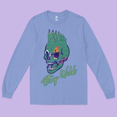 Stay Wild Long Sleeve Tee Designed By Bettercallsaul