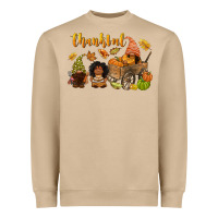 Mushroom Thankful afro gnome Heavyweight Sweatshirt - NancyCooperArtShop