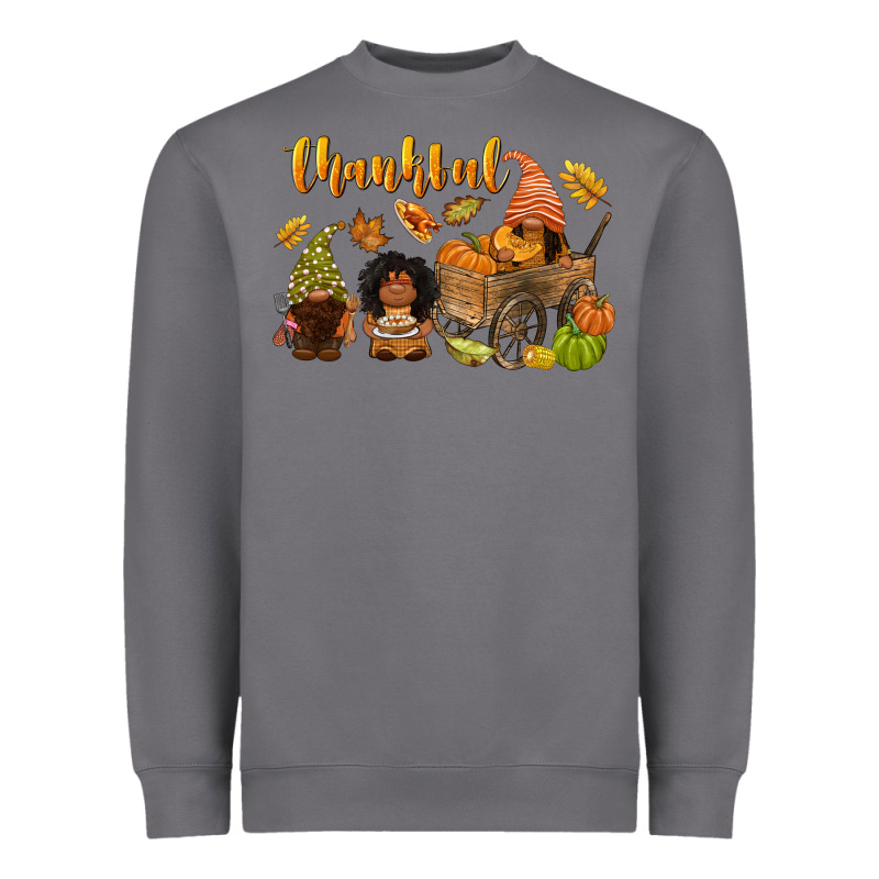 Thankful Afro Gnome Heavyweight Sweatshirt by NancyCooperArtShop | Teevron
