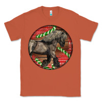 Copper Belgian Horse Christmas Classic Tee - LillyAllenDesigns