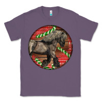 Lavender Belgian Horse Christmas Classic Tee - LillyAllenDesigns