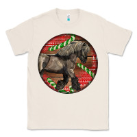 Natural Belgian Horse Christmas Classic Tee - LillyAllenDesigns