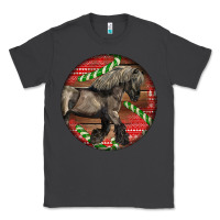 Smoke Belgian Horse Christmas Classic Tee - LillyAllenDesigns