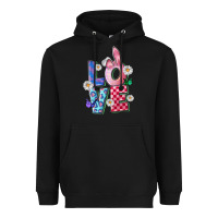 Black easter love Heavyweight Hoodie - FaDigitalArtStudio