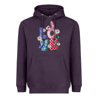 Plum easter love Heavyweight Hoodie - FaDigitalArtStudio