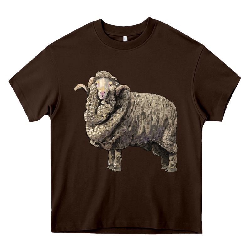 Merino Wool Sheep Heavy Core Tee by LillyAllenDesigns | Teevron
