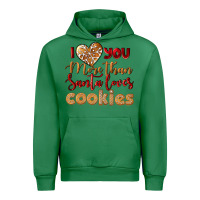 Emerald i love you more than santa loves cookies Urban Hoodie - LillyAllenDesigns