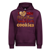 Mauve Wine i love you more than santa loves cookies Urban Hoodie - LillyAllenDesigns