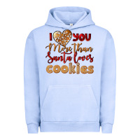 Pigment Grape Ice i love you more than santa loves cookies Urban Hoodie - LillyAllenDesigns