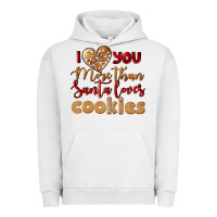 Pigment Lunar Rock i love you more than santa loves cookies Urban Hoodie - LillyAllenDesigns