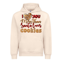Sandshell i love you more than santa loves cookies Urban Hoodie - LillyAllenDesigns