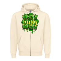 Sandshell lucky lucky lucky clover St. Patrick's Zipper Hoodie - HowdyJamesFarm