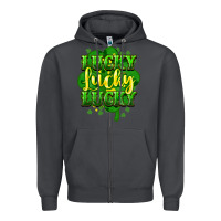 Smoke lucky lucky lucky clover St. Patrick's Zipper Hoodie - HowdyJamesFarm