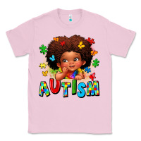 Bubblegum Pink autism afro girl Classic Tee - LillyAllenDesigns