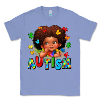 Colony Blue autism afro girl Classic Tee - LillyAllenDesigns