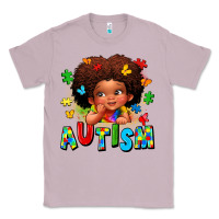 Lilac autism afro girl Classic Tee - LillyAllenDesigns