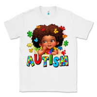 White autism afro girl Classic Tee - LillyAllenDesigns