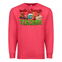 Cardinal Santa's Favorite Teacher Premium Sweatshirt - FaDigitalArtStudio