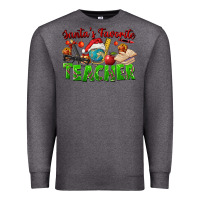 Charcoal Heather Santa's Favorite Teacher Premium Sweatshirt - FaDigitalArtStudio