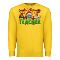 Lemon Santa's Favorite Teacher Premium Sweatshirt - FaDigitalArtStudio