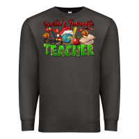 Smoke Santa's Favorite Teacher Premium Sweatshirt - FaDigitalArtStudio