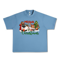 Pebble Blue siamese cat meowy christmas Urban Heavy Tee - LillyAllenDesigns