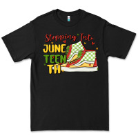 Black stepping into juneteenth Premium Tee - MaliasSmallBusiness