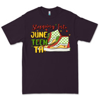 Plum stepping into juneteenth Premium Tee - MaliasSmallBusiness