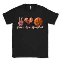 Black peace love basketball Classic Tee - JahusDesignShop