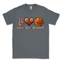 Charcoal Heather peace love basketball Classic Tee - JahusDesignShop