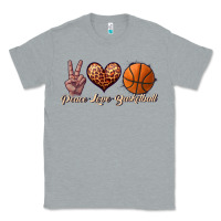 Heather Grey peace love basketball Classic Tee - JahusDesignShop
