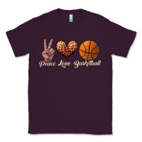 Plum peace love basketball Classic Tee - JahusDesignShop