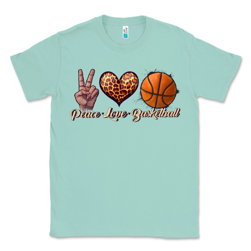 Peace Love Basketball Classic Tee by JahusDesignShop | Teevron