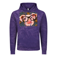 Cloud Purple Fall Autumn Pig Vintage Hoodie - RanaPortraitStore