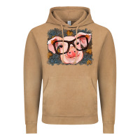 Fall Autumn Pig Vintage Hoodie | Teevron