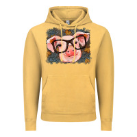 Vintage Mustard Fall Autumn Pig Vintage Hoodie - RanaPortraitStore
