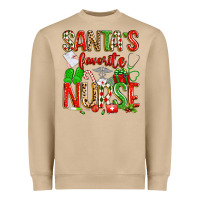 Santa's Favorite Nurse Heavyweight Sweatshirt | Teevron