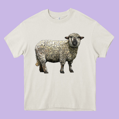 Hampshire Sheep Heavy Core Tee Designed By Lillyallendesigns