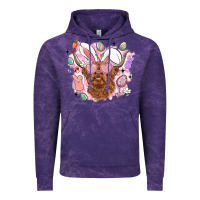 Cloud Purple highland heifer easter Vintage Hoodie - LillyAllenDesigns