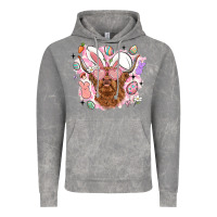 Cloud Rock highland heifer easter Vintage Hoodie - LillyAllenDesigns