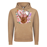 Vintage Coffee highland heifer easter Vintage Hoodie - LillyAllenDesigns