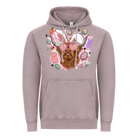 Vintage Zinc highland heifer easter Vintage Hoodie - LillyAllenDesigns