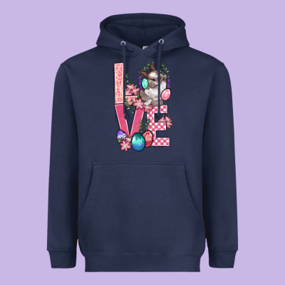 Love Easter Heavyweight Hoodie Designed By Bundleandbundleshop