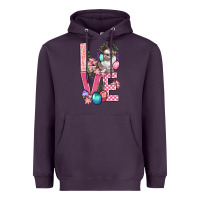 Plum Love Easter Heavyweight Hoodie - BundleAndBundleShop