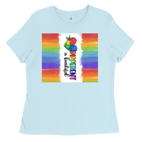Baby Blue different is beautiful Ladies Tee - MaliasSmallBusiness