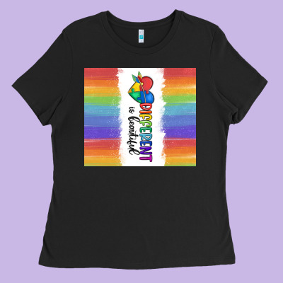 Different Is Beautiful Ladies Tee Designed By Maliassmallbusiness