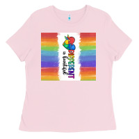 Bubblegum Pink different is beautiful Ladies Tee - MaliasSmallBusiness