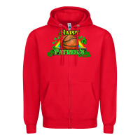 Red St. Patrick's Day Basketball Zipper Hoodie - HowdyJamesFarm